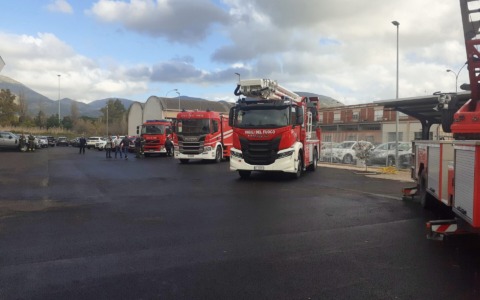 Vigili del fuoco in sciopero a Livorno dopo il guasto